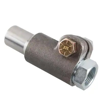 Synergy Manufacturing Double Adjuster Tube Adapter 7/8 Inch-14 Left Hand Thread 1 Inch ID Tube Synergy MFG