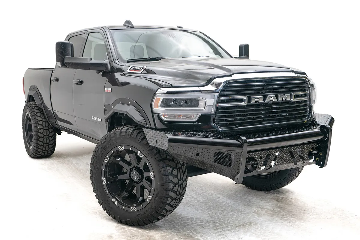 19c RAM 2500/3500 New Body Style Black Steel Front Bumper W/No Guard product image