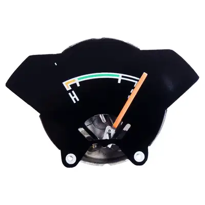 Crown Automotive Jeep Replacement Crown Automotive Jeep Replacement J8126928 Temperature Gauge for 1976-1984 Jeep SJ, J-10, J-20, Black w/ Orange Needle