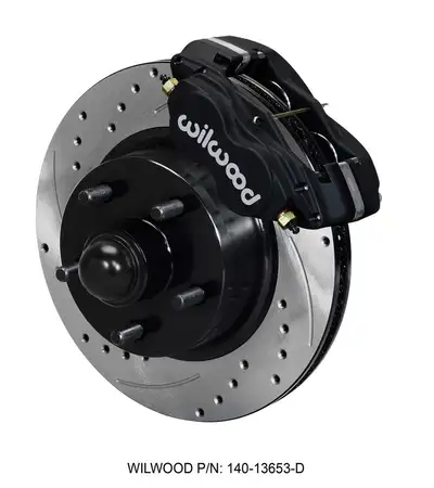 Wilwood Brakes Wilwood FDL-M Front Kit 11.30in 1 PC RotorandHub-Drill 60-68 Ford Mercury Full Size Galaxie