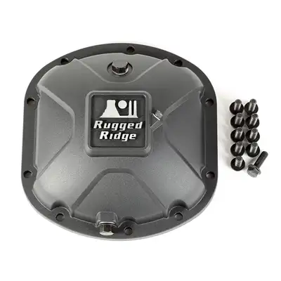 Rugged Ridge Boulder Aluminum Differential Cover Dana 30 Blk
