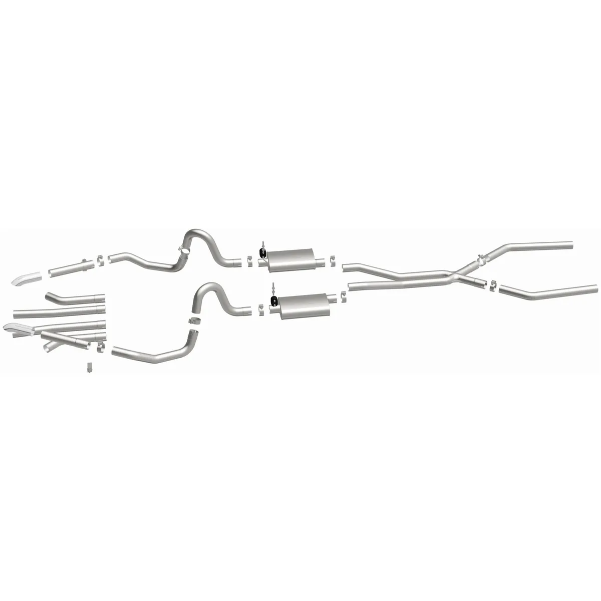 MagnaFlow Exhaust Products 15894 Street Series Stainless Crossmember-Back System product image