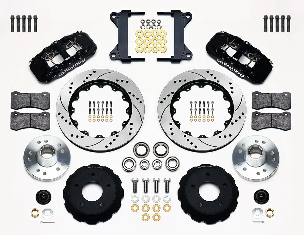 Wilwood AERO6 Front Hub Kit 14.00-Red Chevy C-10 60-87 CPP Drop Spindle product image