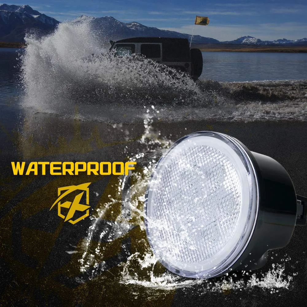 LED Turn Signal Lights with Halo DRL for 07-18 Jeep Wrangler JK product image