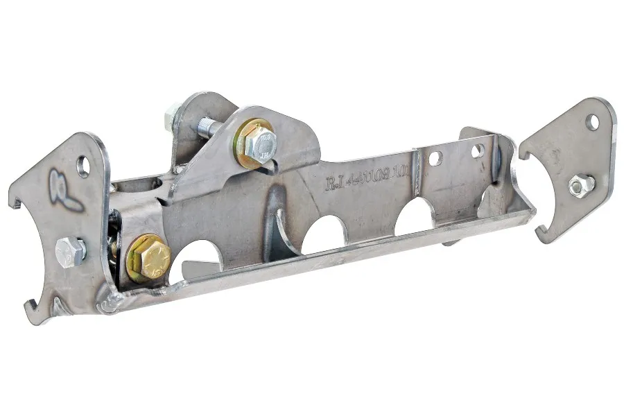 Rock Jock Trac Bar Relocation Brackets; High Steer; Front Trac Bar Relocation; Ram Assist Steering Mount Axle Bracket;