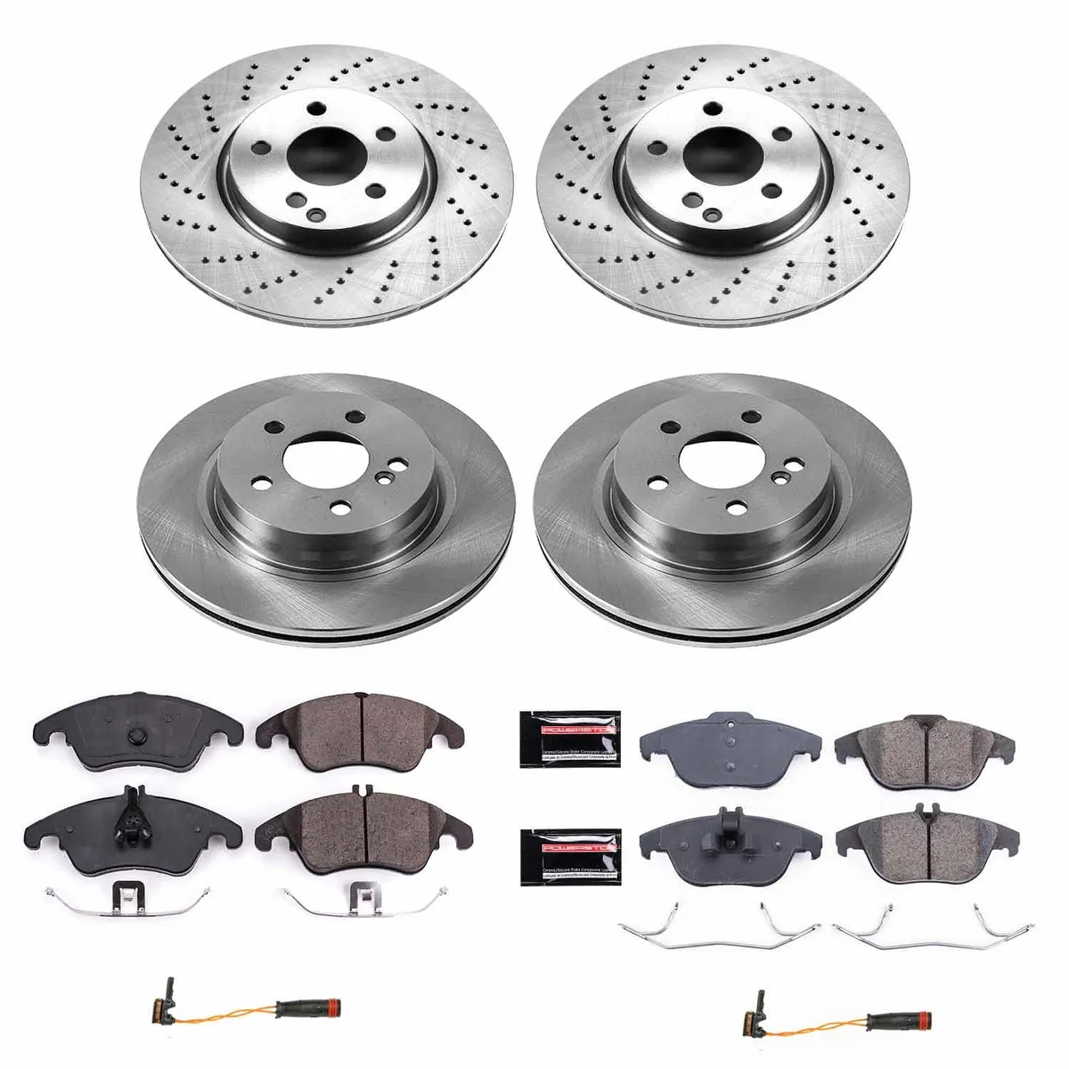 Z17 Direct Replacement Kit: Rotors; Ceramic Pads W/Hardware; Pad Sensors product image