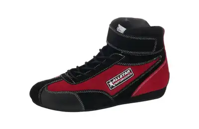 Allstar Performance Driving Shoes Black/Red SFI3.3/5 Pro Series 12.0