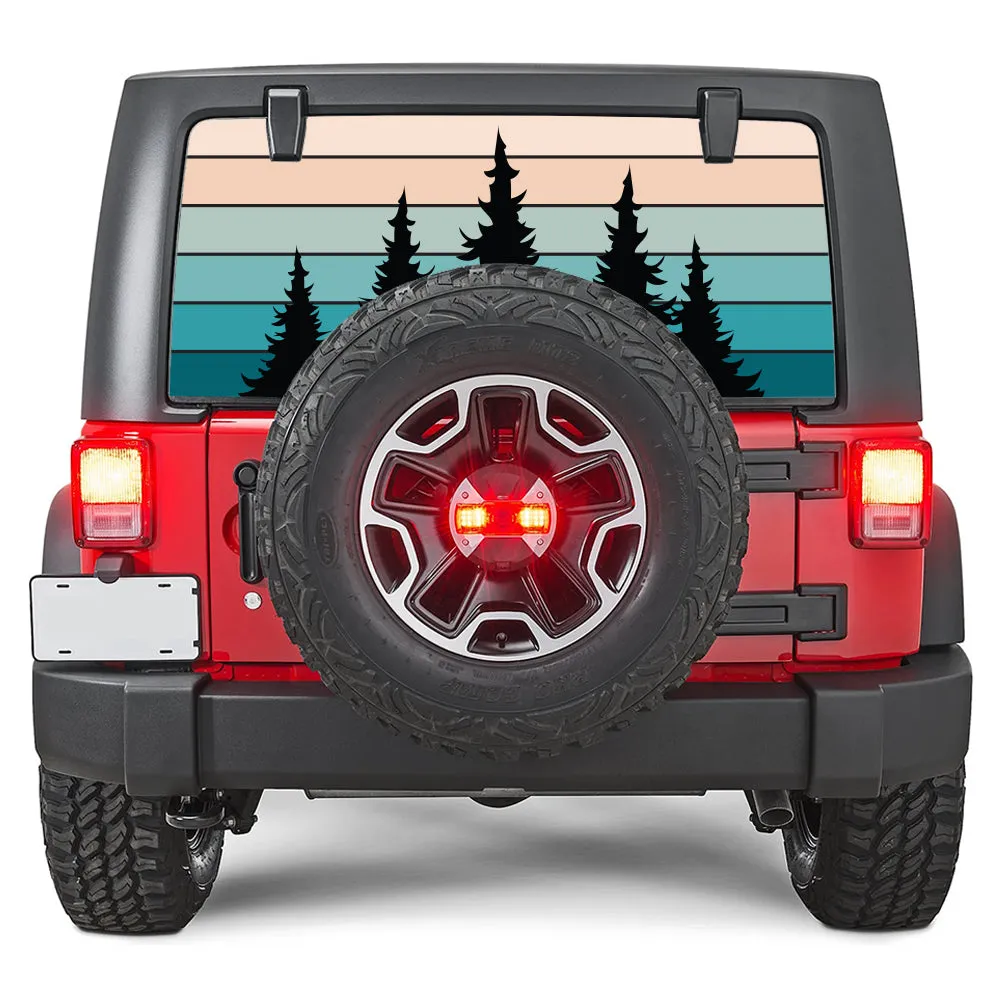 Evening Trees Rear Window Decal product image