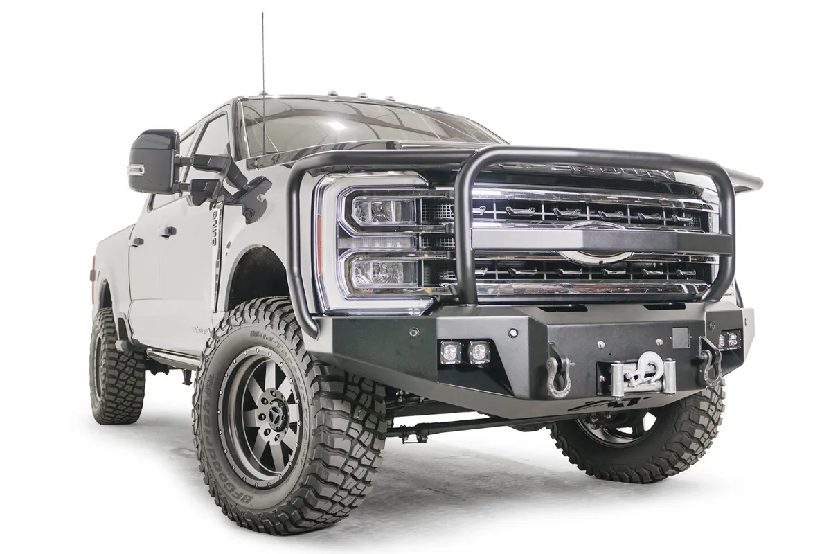 23c F250/F350 Super Duty Premium Front Winch Bumper w/ Full Grill Guard product image
