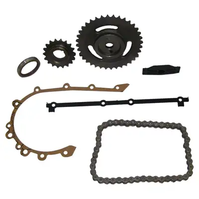 Crown Automotive Jeep Replacement 1987-1993 XJ Cherokee MJ Comanche;1991-1993 YJ Wrangler;1993-1993 ZJ Grand Cherokee;w/ 4.0L Engine; Includes 2 Sprockets Chain Guide and Gaskets