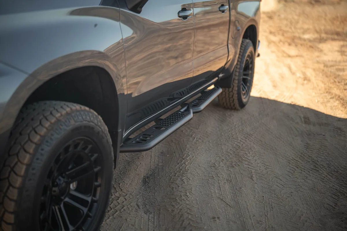 2019-2024 GMC Sierra 1500 Chevrolet Silverado 1500 Crew Cab DV8 Offroad OE Plus Side Steps product image