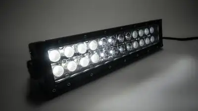 Southern Truck 12.0 Inch Amber/White LED Light Bar Double Row Straight Combo Flood/Beam 72W DT Harness 79904 4,320 Lumens Southern Truck Lifts
