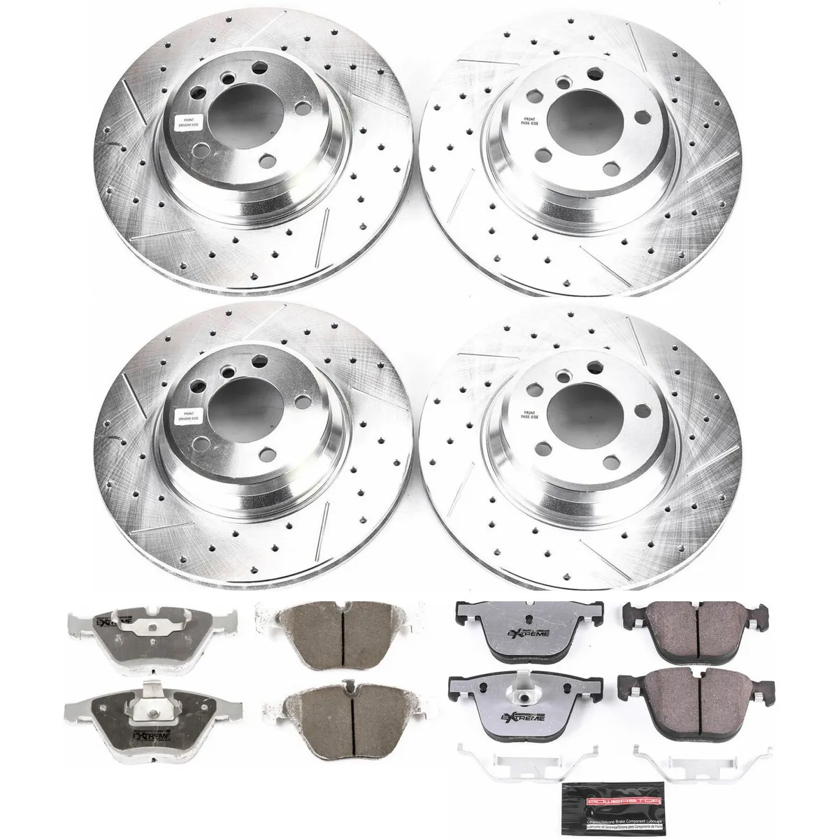 Z26 Street Warrior Upgrade Kit: Drilled/Slotted Rotors; Carbon-Fiber Ceramic Pads W/Hardware; Pad Sensors product image