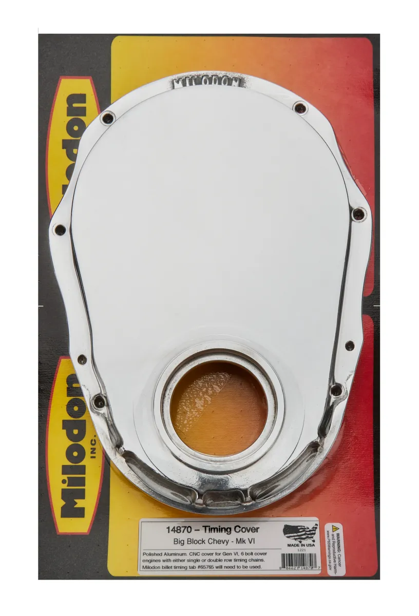Milodon BBC Gen-6 Timing Cover Polished