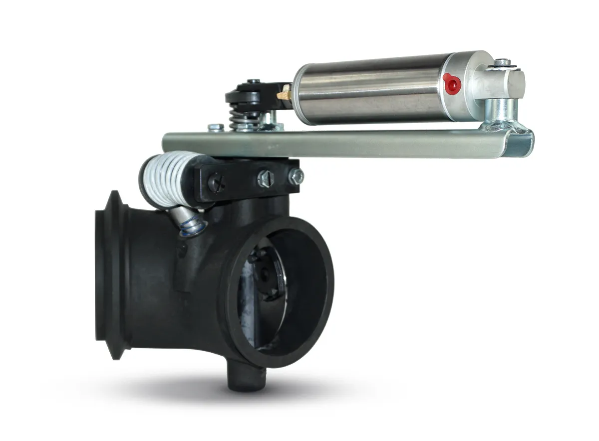 Direct Mount 4 Inch Prxb High Performance Exhaust Brake Only For Dodge RAM 03-04 Cummins 5.9l Isb 24 Valve Wstandard And 47re 48re Automatic Transmission Upgrade Replaces Fixed Orifice Exhaust Brake Pacbrake product image