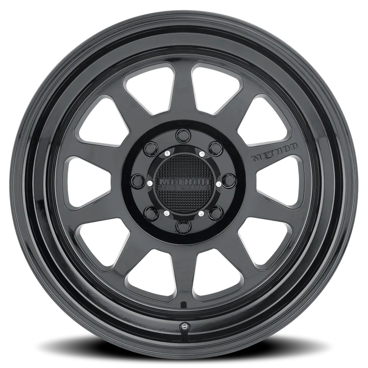Aluminum Wheels 20x9 MR316 Bolt Pattern 8 On 180 Offset 18 Lip Size 1.77 Gloss Black GB Method product image