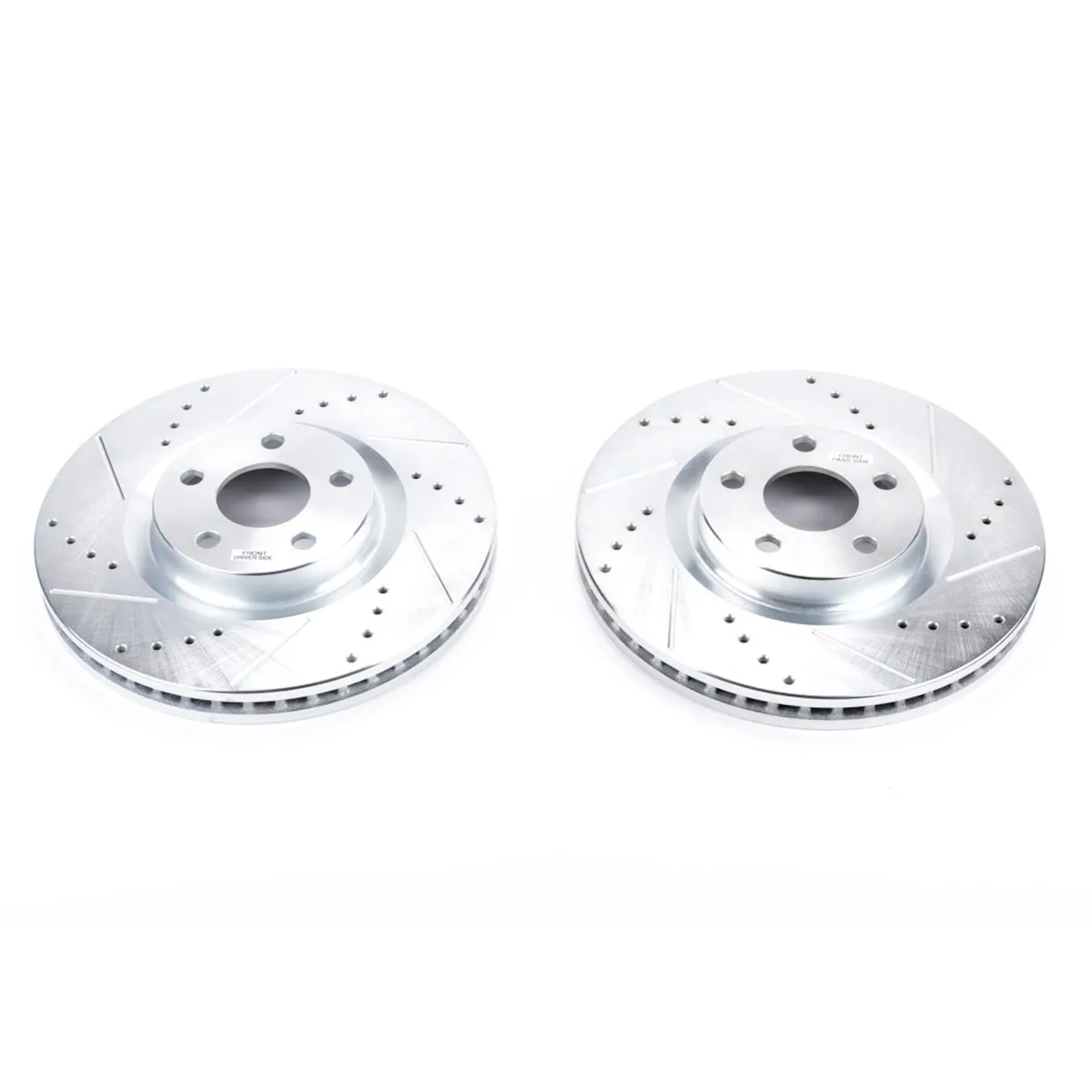 Evolution Drilled/Slotted Zinc Plated Rotors (Pair) product image