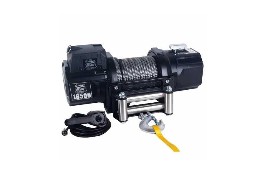 Bulldog Winch 18,500lb Heavy-Duty Winch with 85ft Wire Rope Bulldog Winch
