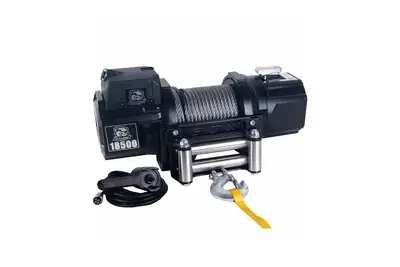Bulldog Winch 18,500lb Heavy-Duty Winch with 85ft Wire Rope Bulldog Winch