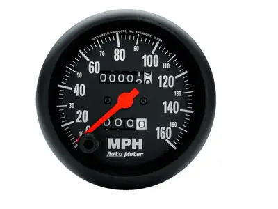 AutoMeter Gauge, Speedometer, 3 3/8", 160mph, Mechanical, Z Series