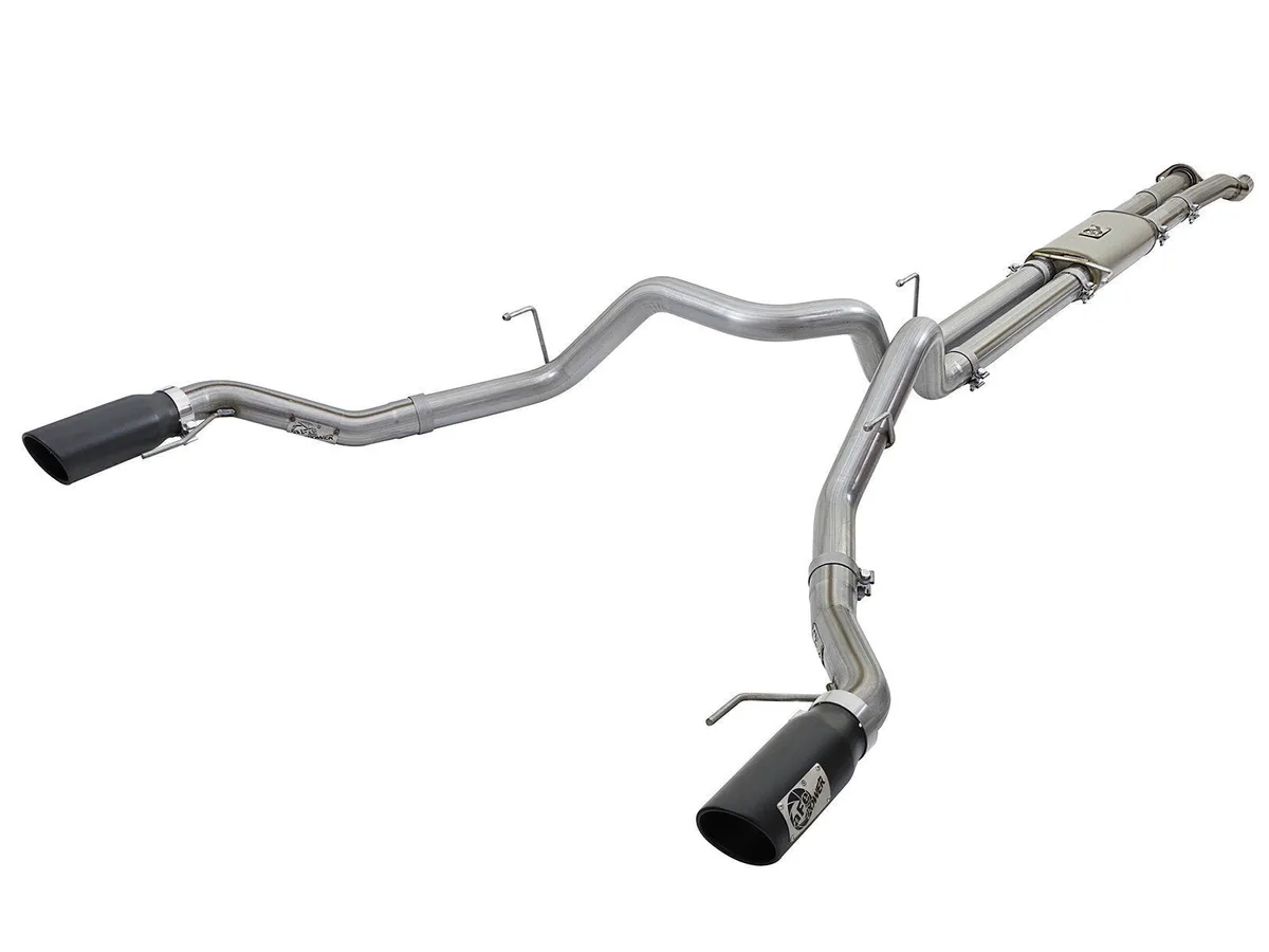 MACH Force-Xp 3in Stainless Steel Cat-Back Exhaust System w/Black Tip Ford F-150 Raptor 2017 V6-3.5L (tt) product image