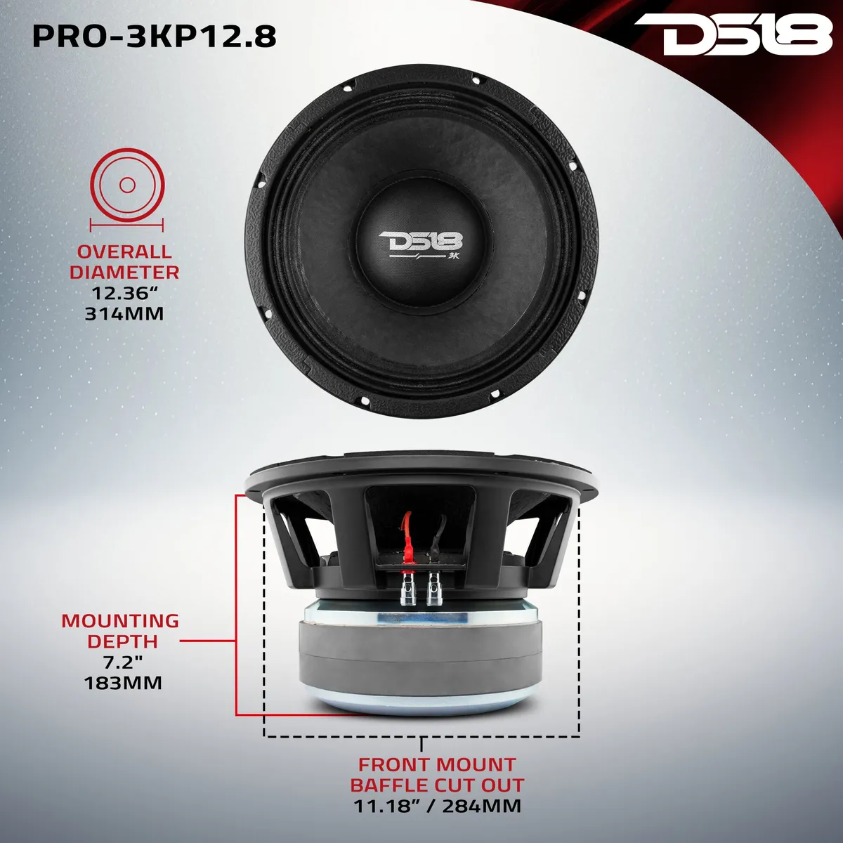 PANCADÃƒO Mid-Bass Loudspeaker 12" 3000 Watts Rms 8-Ohm product image