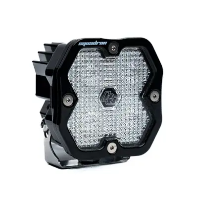 Baja Designs Squadron 2.0 Sport Black LED Auxiliary Light Pod Universal Clear Work/Scene Baja Designs