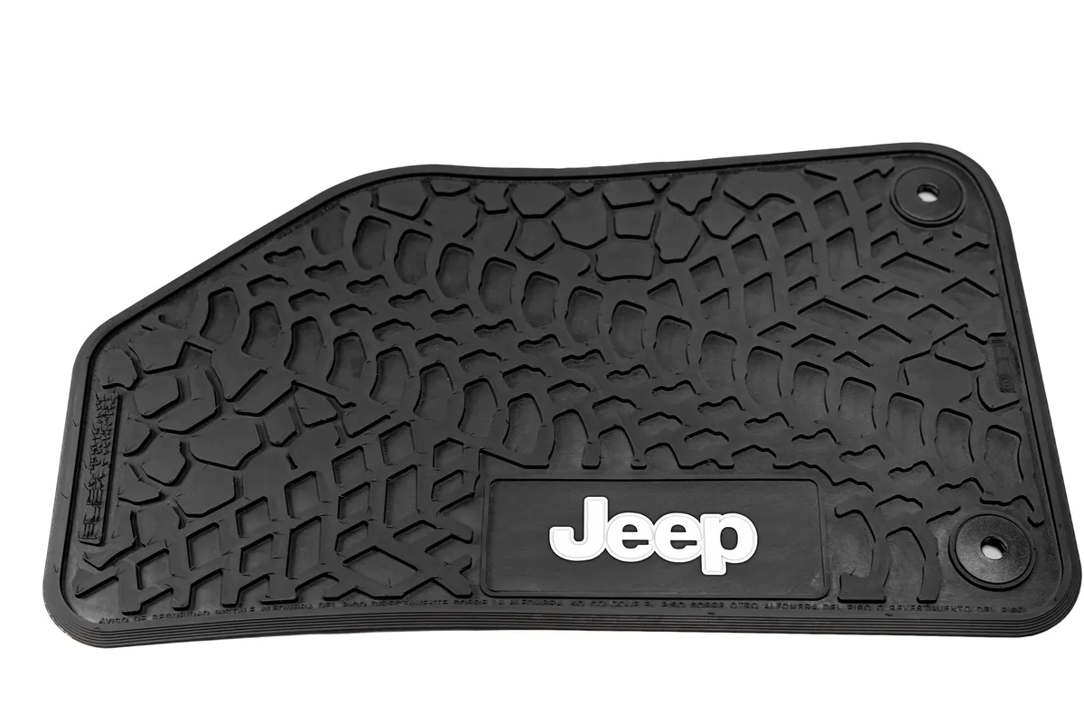 18-24 Jeep JLU 4 Dr Front and Rear -Tire Tread/Scorched Earth Scene w/ JEEP Insert - Black product image