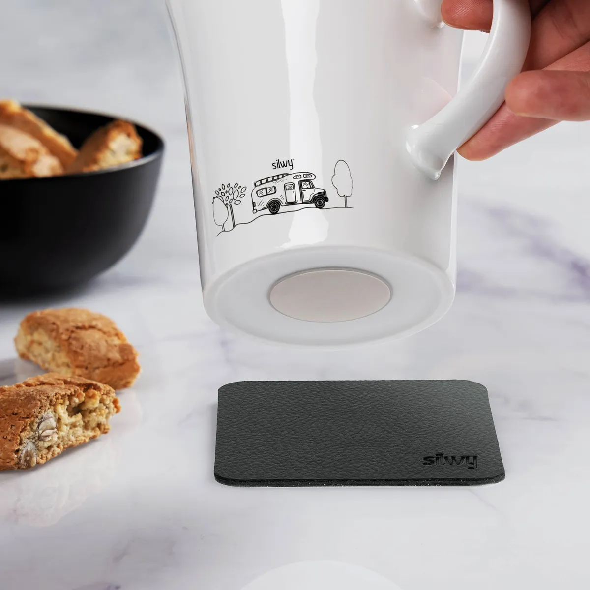 Magnetic porcelain cups CAMPING product image