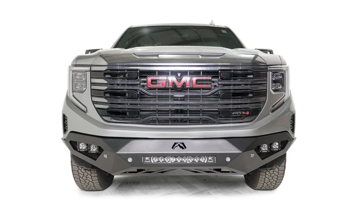 Vengeance Front Bumper; 2 Stage Black Powder Coated; w/No Guard; w/Sensors; product image
