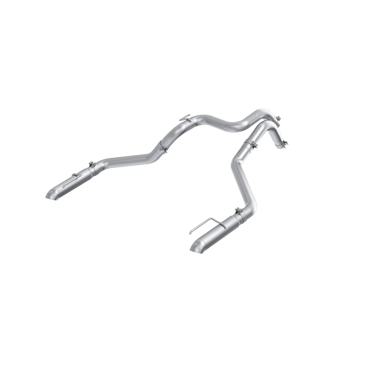 MBRP 2024-2025 Ford Ranger Raptor 3.0L EcoBoost T304 Stainless Steel 3 Axle-Back Dual Rear Exit Turn Down S5270304 product image