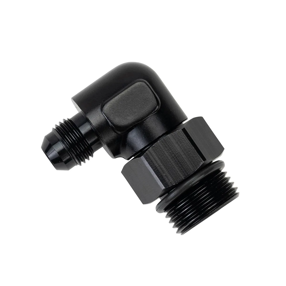Aluminum Swivel Fitting 90° 7/8-14 UNF x -6AN Male product image