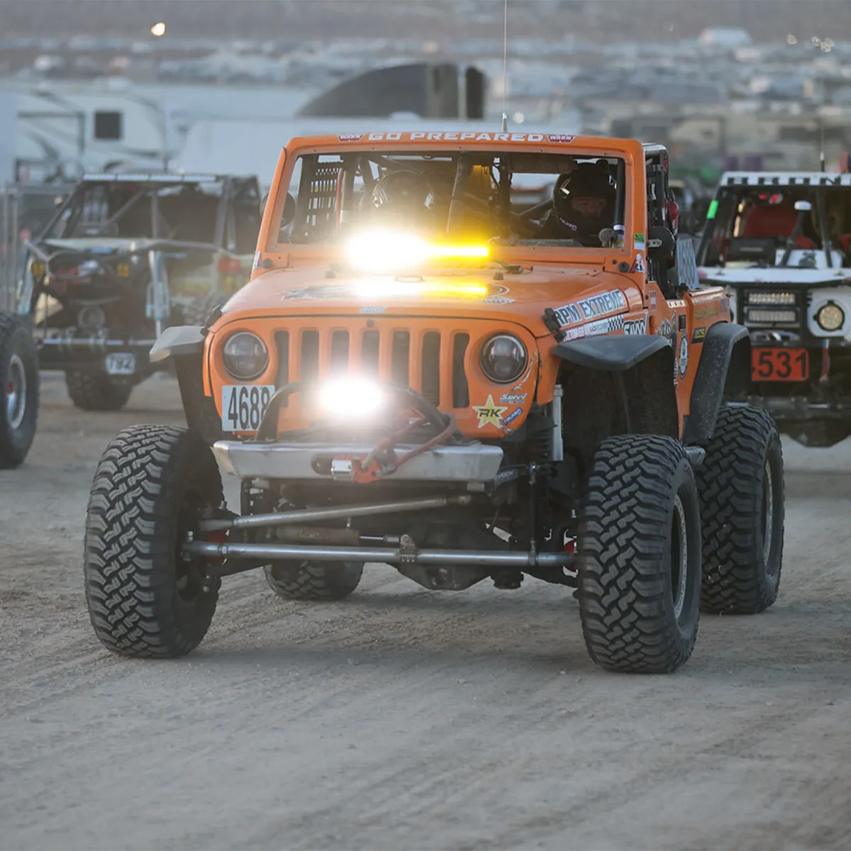 0718 Wrangler Legacy Front Bumper With Hoop Raw product image
