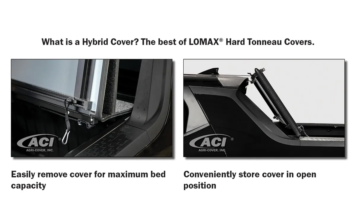 22c Santa Cruz 4ft (Hybrid Cover) Stance Hard Cover Black Urethane Tonneau Cover product image
