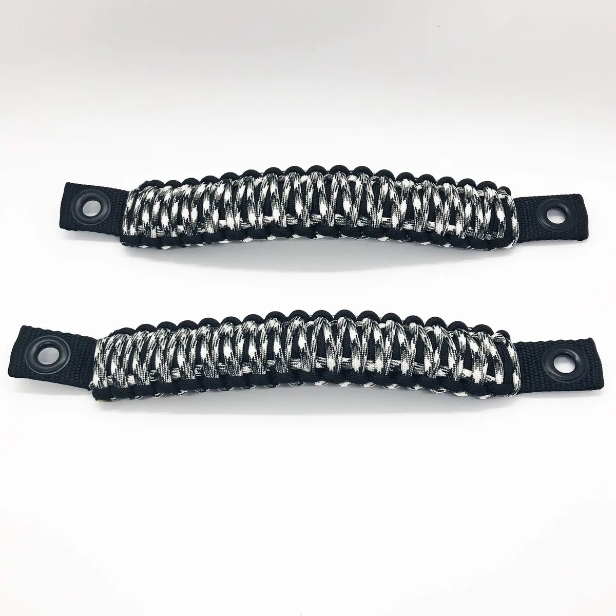 TJ Door Handles, Paracord Jeep® Grab Handles for Jeep Wrangler TJ & LJ 97-06 - Interior Door Pull Handles 550 Paracord Grab Handles w/ Grommets (PAIR) | Bartact® product image