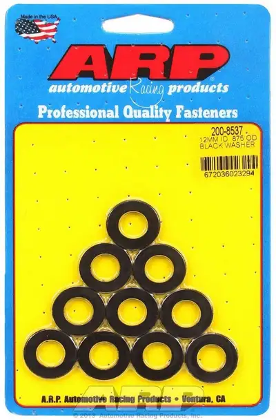 ARP Auto Racing Black Washers - 12mm ID x 7/8 OD (10)
