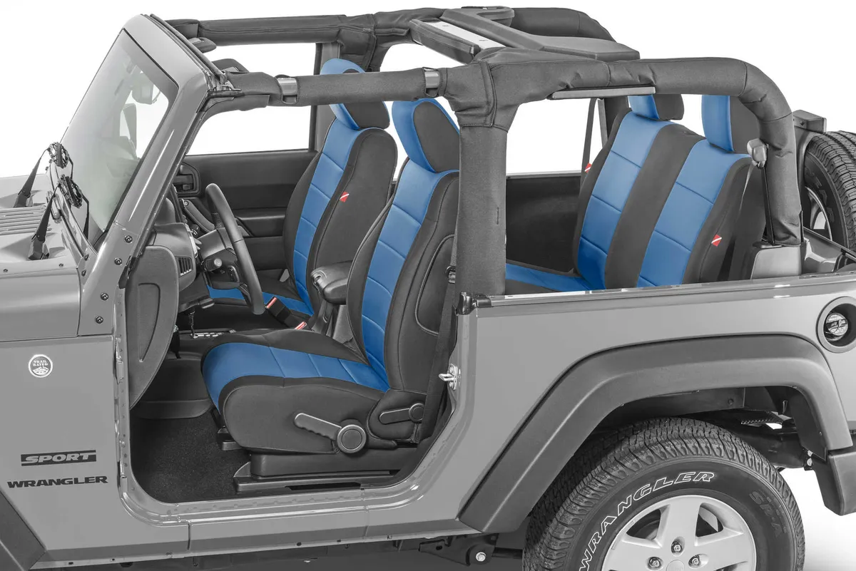Wrangler JK Seat Cover for 11-12 Jeep JK Blue Neoprene Pair Diver Down product image