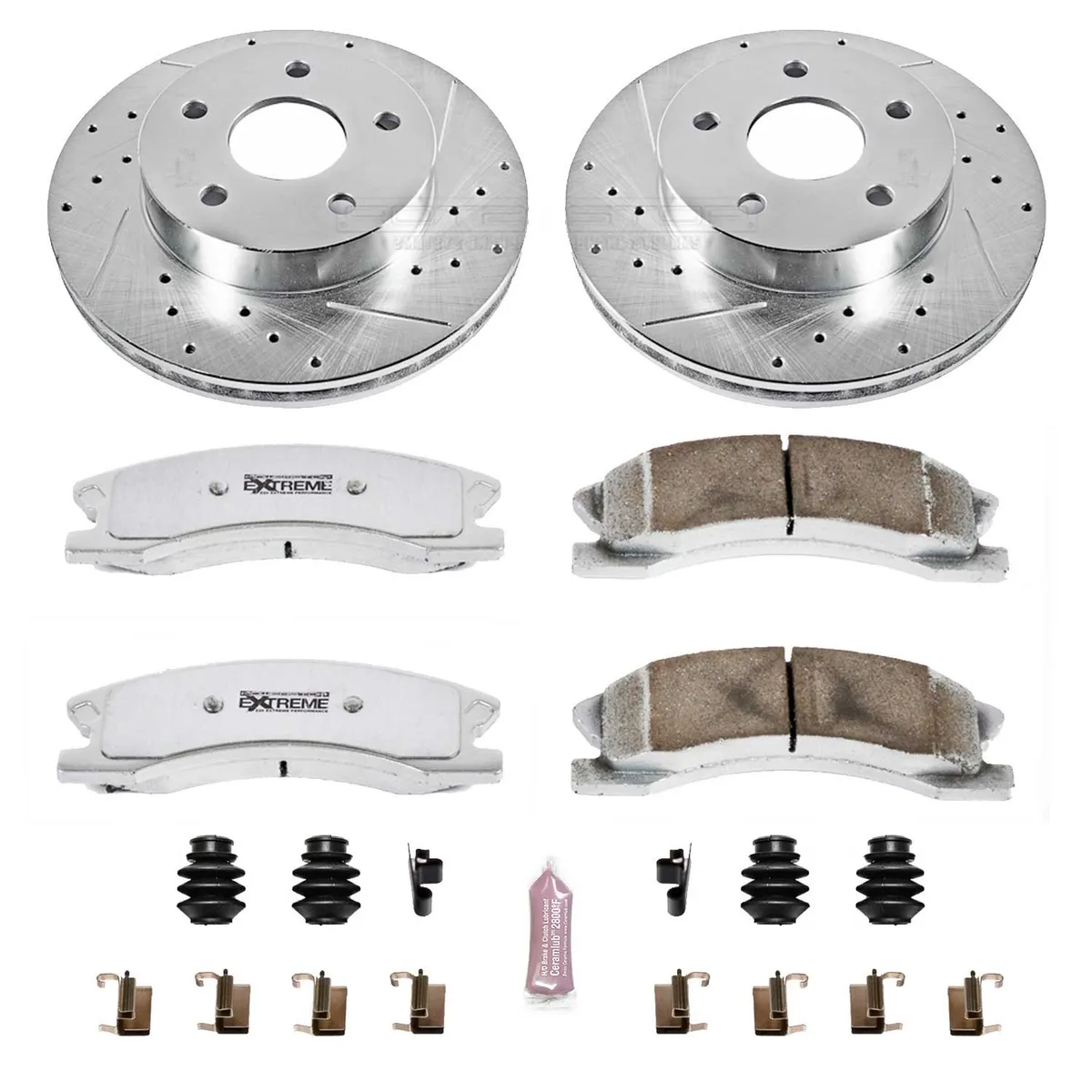 Z26 Street Warrior Upgrade Kit: Drilled/Slotted Rotors; Carbon-Fiber Ceramic Pads W/Hardware product image