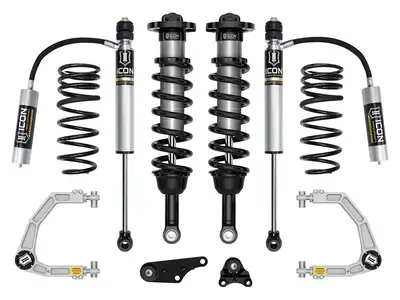 ICON Vehicle Dynamics ICON 2024-2025 Toyota Tacoma 1.25-3" Lift, Stage 3 Suspension System, Billet, Overland Rear Springs