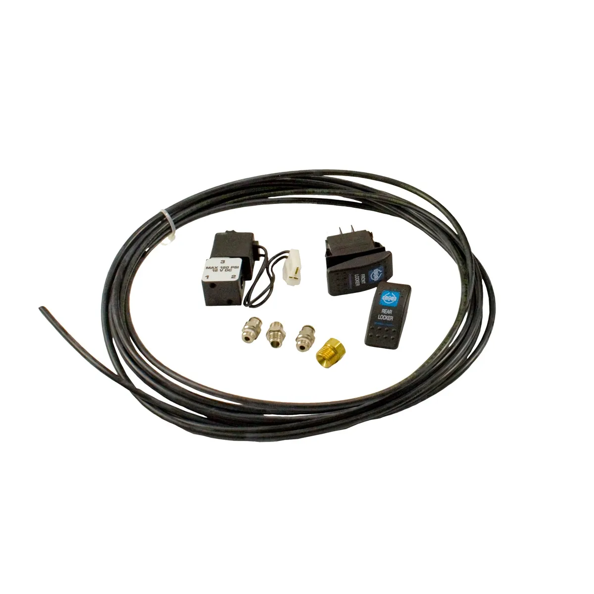 Yukon Gear And Axle Zip Locker Install Kit Yzl Install Kit Includes Fittings Switch W F&R Covers Solenoid + 20' Air Line Yukon Gear