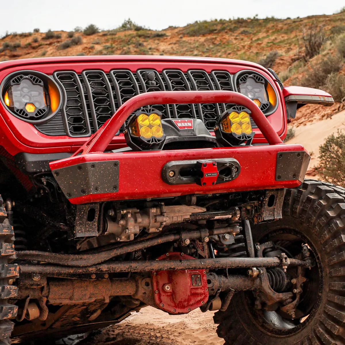 18c Wrangler Legacy Front Bumper With Hoop Raw product image