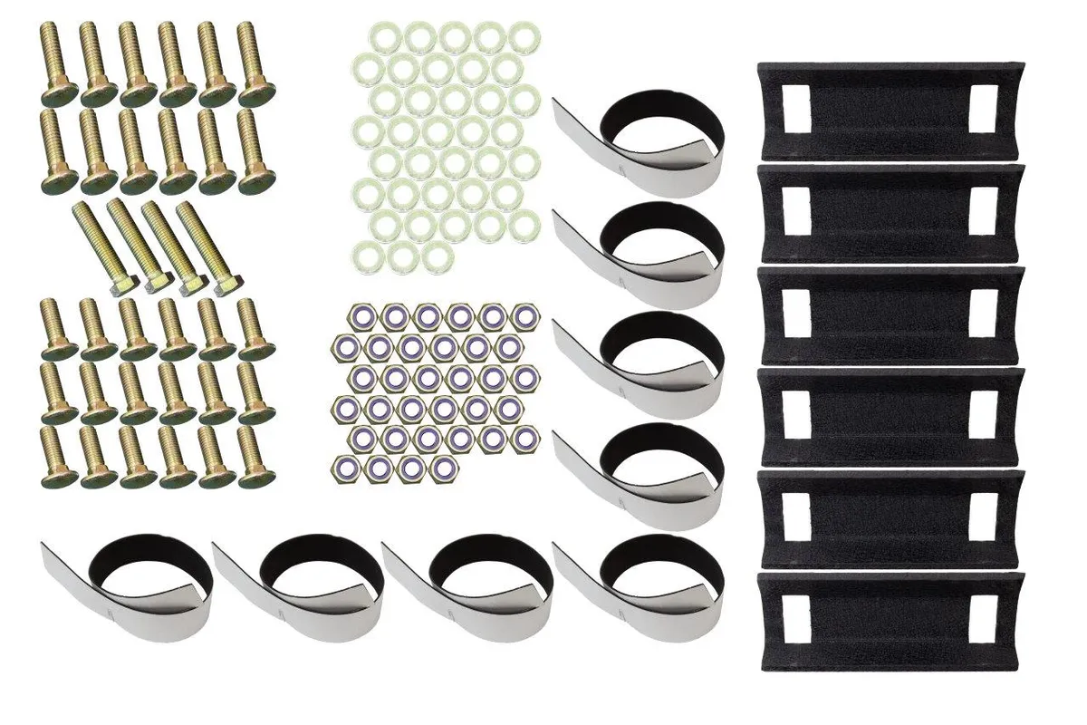 Black textured powder coat, 10-Gauge steel, Stainless Steel hardware, Half Height Tackle Rack measures 12.5 in. off of top of bed rail product image