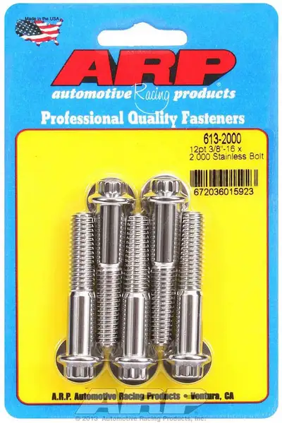 ARP Auto Racing S/S Bolt Kit - 12pt. (5) 3/8-16 x 2.000