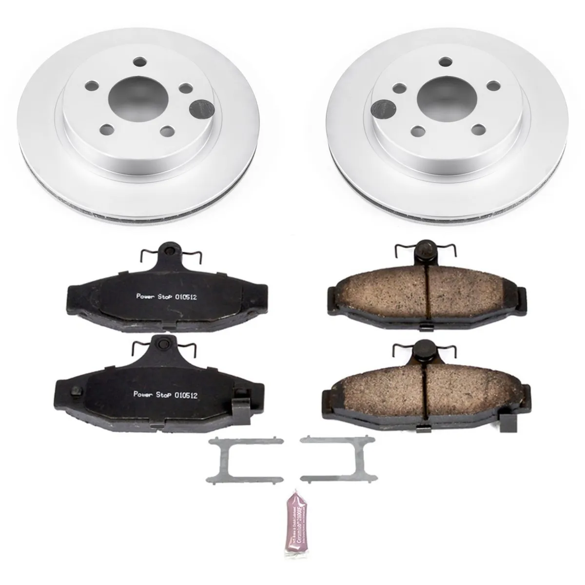 Z17 Geomet Coated Rotor Kit: Genuine Geomet Fully Coated Rotors; Ceramic Pads W/Hardware product image