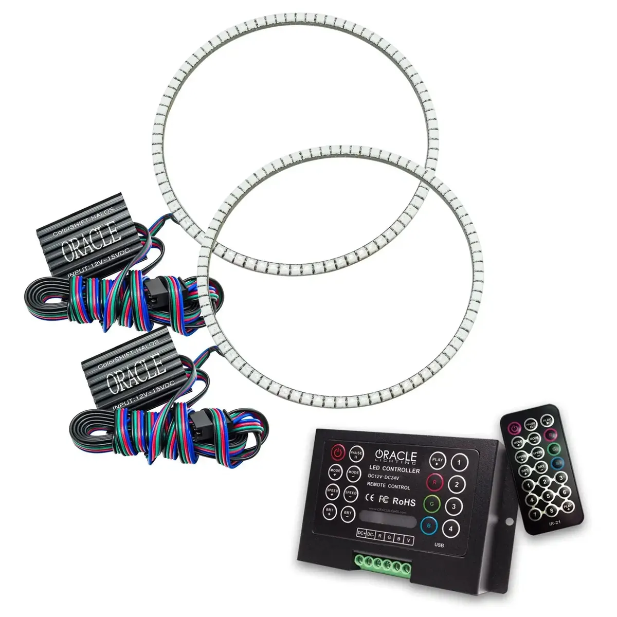 ORACLE Lighting 2020-2025 Jeep Gladiator JT LED Headlight Surface Mount Halo Kit product image
