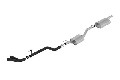 Borla 2020 Gladiator JT 3.6l v6 At/Mt 4WD 4DR Touring Blk Coated Dual Tips & Overaxle