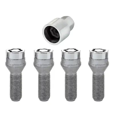 McGard Wheel Lock Set M14x1.5 Bolt Cone Seat 17mm Hex 29.0mm Shank Chrome