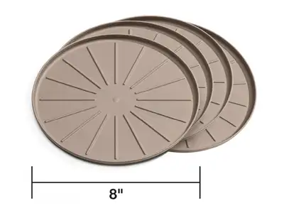 Weathertech Round Coaster Set; Terracotta: 4 pc.; 8 in.;