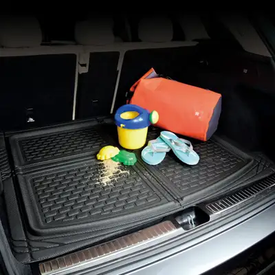 3D MAXpider 3d Universal Trimfit Cargo Liner Kagu Size:M 53inx36in Black(Cross Fold)