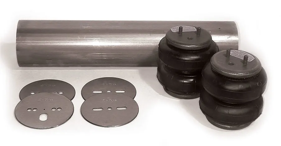 Ridetech Coolride Air Spring And Bracket Kit Universal Fitment 6000 Lb 8 Inch Diameter Double Convoluted Air Springs 5 Inch Diameter Tubing And Plates Ridetech